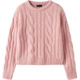 Gebreide Trui - Kabelpatroon - Lange Mouwen - Ronde Hals