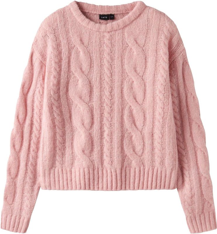 Gebreide Trui - Kabelpatroon - Lange Mouwen - Ronde Hals