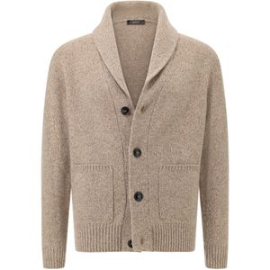 Boggi Milano Gebreid vest  taupe