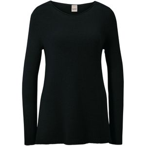 Unikleur Pullover - Zwart - 52% Viscose, 26% Polyester, 22% Polyamide
