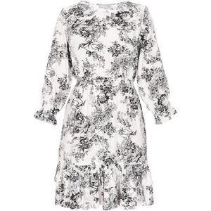 FELIPA Jurk 'Fashion Look'  zwart / wit