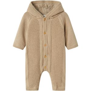 Jumpsuit - Gebreid - Met Knoopsluiting - Geribde Manchetten