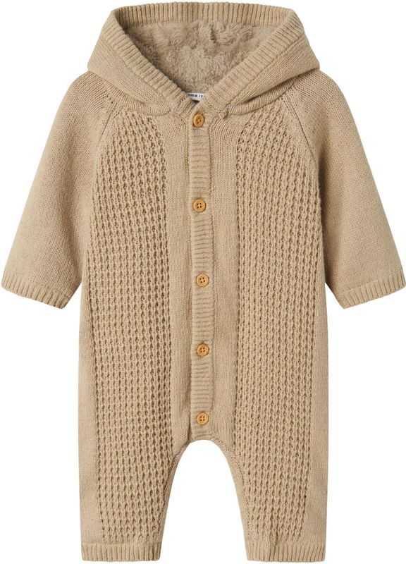 Jumpsuit - Gebreid - Met Knoopsluiting - Geribde Manchetten