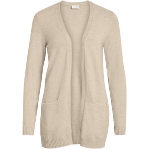 VILA Gemêleerd Gebreid Vest VIRIL Beige