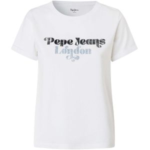 Pepe Jeans Shirt 'Olivia'  navy / smoky blue / wit