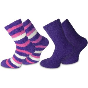 normani Sokken  pruim / pink / wit