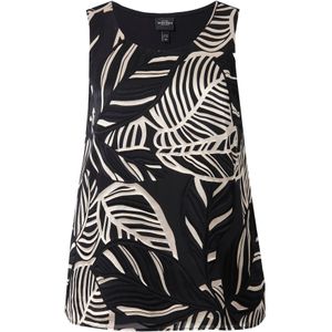 Ulla Popken Blouse  zwart / wit