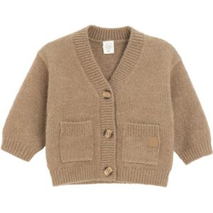 Cool Club Gebreid vest  lichtbruin