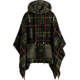 Desigual - Poncho met Capuchon - Groen - Polyester