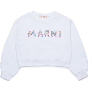 Marni Sweatshirt  lichtblauw / donkeroranje / rosa / wit