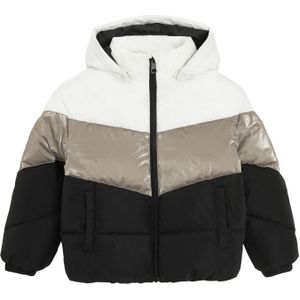 Cool Club Winterjas  beige / zwart / wit
