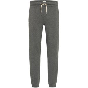 !Solid Broek 'SIMAS'  grijs gemêleerd / wit