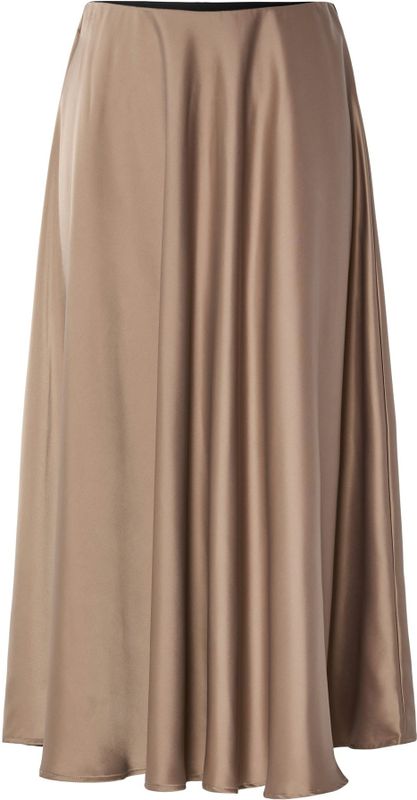 Yas - Pella - Midi Rok - Hoge Taille - Enkellengte - Zwart