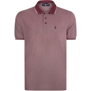 Jimmy Sanders Shirt  donkerblauw / bordeaux / wit