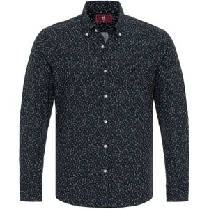 Williot Overhemd  donkergroen / zwart / wit