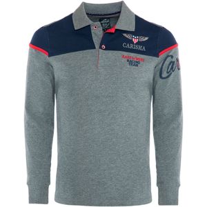 CARISMA Shirt  grijs / kersrood / zwart