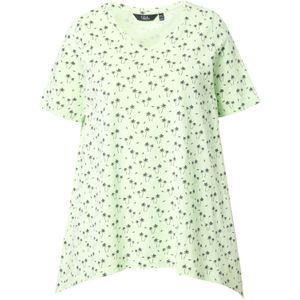 Ulla Popken Shirt  limoen / donkergroen