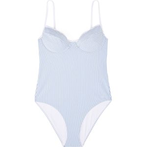 TOMMY HILFIGER Badpak  blauw / wit