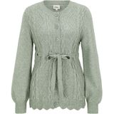 Only Maternity Gebreid vest 'OLMKALLU'  pastelgroen