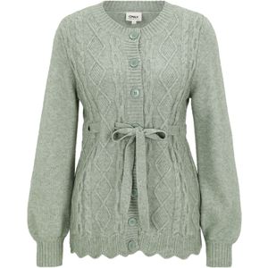 Only Maternity Gebreid vest 'OLMKALLU'  pastelgroen