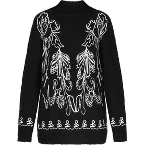 usha FESTIVAL Oversized trui  zwart / wit