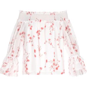 faina Blouse 'Fashion Look'  rood / pastelrood / wit
