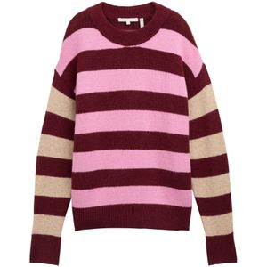 TOM TAILOR DENIM Trui  beige / eosine / donkerrood