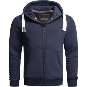 Alessandro Salvarini Sweatvest 'Vinzent'  navy / wit