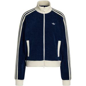 Adidas Originals - Velour Knit TT - Sweatshirt - Blauw - Dames