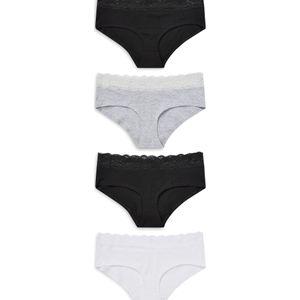 Next Slip  grijs gemêleerd / zwart / wit