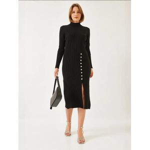 Bianco Lucci Gebreide jurk  zwart