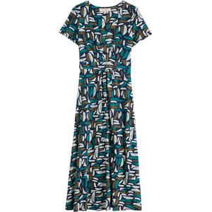 Seasalt Cornwall Jurk 'Chapelle'  turquoise / nachtblauw / olijfgroen / wit