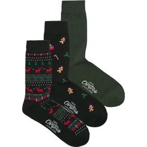 JACK & JONES Sokken 'JACXMAS REINDEER'  spar / donkerrood / zwart / wit