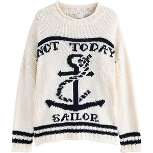 Next Trui 'Sailor'  zwart / wit