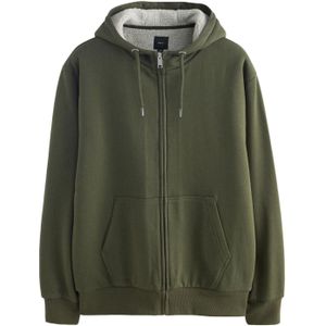 Next Sweatvest  olijfgroen / wit