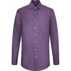 Seidensticker - Businessoverhemd - Paars - Regular 1/1 Kentkraag print