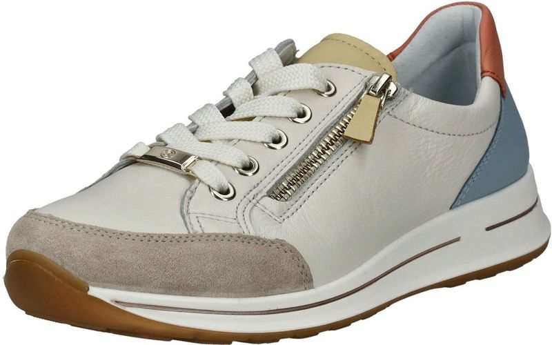 Ara - OSAKA - Sneakers - Crème gecombineerd - Vrijetijdsschoen - Veterschoen - Sleehak