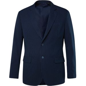 Men Plus Colbert  donkerblauw