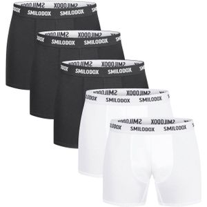 Smilodox Boxershorts 'Larry'  zwart / wit