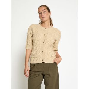minus Gebreid vest 'Filucca'  beige