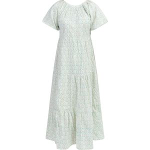 IZIA Zomerjurk  turquoise / geel / wit