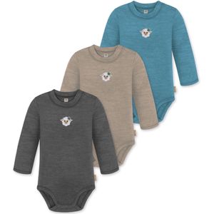 normani Rompertje/body 'Tuai'  beige / blauw / grijs / wit