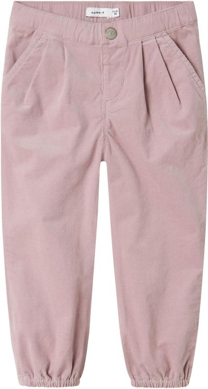 NAME IT - NMFBELLA - Broek - Pioenroos - Ballonvorm - Ribfluweel