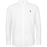 U.S. POLO ASSN. - Overhemd - Wit - Regular Fit - Lange Mouw