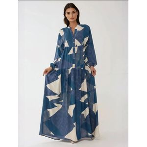 Hiccup Blousejurk  marine / smoky blue / wit