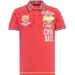 CIPO & BAXX Shirt  geel / rood / wit