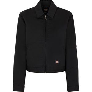 Dickies - Lined Eisenhower Cropped - Jas - Zwart - Gemaakt van Gerecycled Materiaal