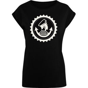 F4NT4STIC Shirt 'Knut und Jan Hamburg'  zwart / wit