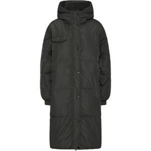 ICHI Winterjas  zwart