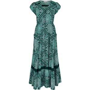 Apricot Jurk  groen / jade groen / zwart / wit